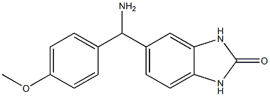 5-[amino(4-methoxyphenyl)methyl]-2,3-dihydro-1H-1,3-benzodiazol-2-one Struktur