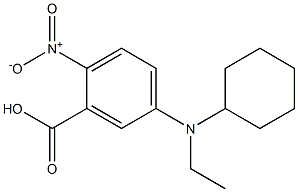 5-[cyclohexyl(ethyl)amino]-2-nitrobenzoic acid 结构式