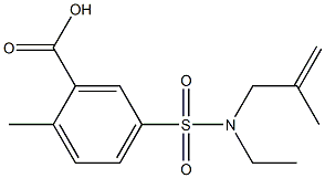 5-[ethyl(2-methylprop-2-en-1-yl)sulfamoyl]-2-methylbenzoic acid Structure