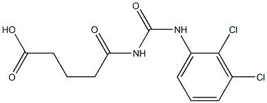 5-{[(2,3-dichlorophenyl)carbamoyl]amino}-5-oxopentanoic acid Structure