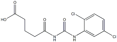 5-{[(2,5-dichlorophenyl)carbamoyl]amino}-5-oxopentanoic acid,,结构式