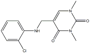 5-{[(2-chlorophenyl)amino]methyl}-1,3-dimethyl-1,2,3,4-tetrahydropyrimidine-2,4-dione