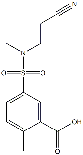 5-{[(2-cyanoethyl)(methyl)amino]sulfonyl}-2-methylbenzoic acid|