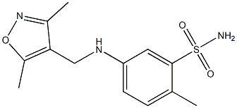  5-{[(3,5-dimethyl-1,2-oxazol-4-yl)methyl]amino}-2-methylbenzene-1-sulfonamide