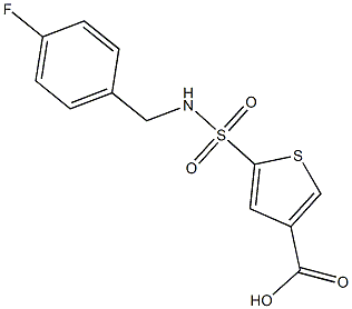 5-{[(4-fluorophenyl)methyl]sulfamoyl}thiophene-3-carboxylic acid