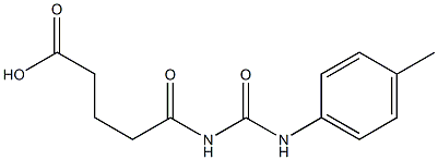 5-{[(4-methylphenyl)carbamoyl]amino}-5-oxopentanoic acid,,结构式