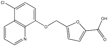 5-{[(5-chloroquinolin-8-yl)oxy]methyl}furan-2-carboxylic acid Structure