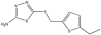 5-{[(5-ethylthiophen-2-yl)methyl]sulfanyl}-1,3,4-thiadiazol-2-amine Structure