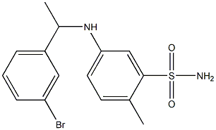 5-{[1-(3-bromophenyl)ethyl]amino}-2-methylbenzene-1-sulfonamide