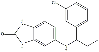 5-{[1-(3-chlorophenyl)propyl]amino}-2,3-dihydro-1H-1,3-benzodiazol-2-one