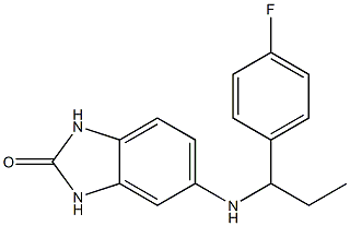 5-{[1-(4-fluorophenyl)propyl]amino}-2,3-dihydro-1H-1,3-benzodiazol-2-one