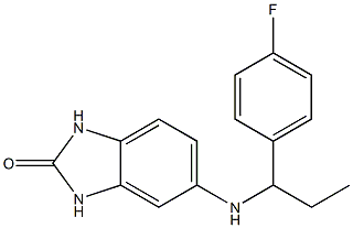  5-{[1-(4-fluorophenyl)propyl]amino}-2,3-dihydro-1H-1,3-benzodiazol-2-one