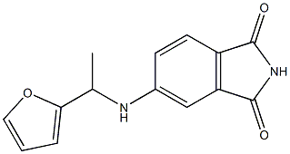 5-{[1-(furan-2-yl)ethyl]amino}-2,3-dihydro-1H-isoindole-1,3-dione 化学構造式