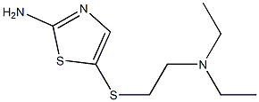 5-{[2-(diethylamino)ethyl]thio}-1,3-thiazol-2-amine,,结构式
