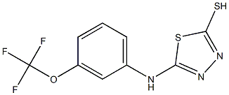 5-{[3-(trifluoromethoxy)phenyl]amino}-1,3,4-thiadiazole-2-thiol Structure