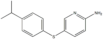 5-{[4-(propan-2-yl)phenyl]sulfanyl}pyridin-2-amine