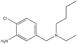 5-{[butyl(ethyl)amino]methyl}-2-chloroaniline 化学構造式