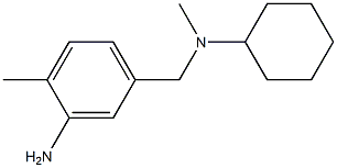 5-{[cyclohexyl(methyl)amino]methyl}-2-methylaniline,,结构式