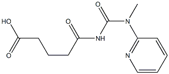 5-{[methyl(pyridin-2-yl)carbamoyl]amino}-5-oxopentanoic acid Structure