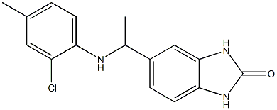 5-{1-[(2-chloro-4-methylphenyl)amino]ethyl}-2,3-dihydro-1H-1,3-benzodiazol-2-one