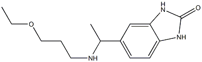 5-{1-[(3-ethoxypropyl)amino]ethyl}-2,3-dihydro-1H-1,3-benzodiazol-2-one Structure