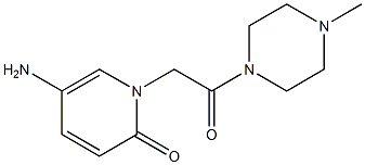 5-amino-1-[2-(4-methylpiperazin-1-yl)-2-oxoethyl]-1,2-dihydropyridin-2-one 结构式