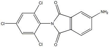 5-amino-2-(2,4,6-trichlorophenyl)-2,3-dihydro-1H-isoindole-1,3-dione 化学構造式