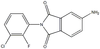 5-amino-2-(3-chloro-2-fluorophenyl)-2,3-dihydro-1H-isoindole-1,3-dione Struktur