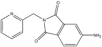 5-amino-2-(pyridin-2-ylmethyl)-2,3-dihydro-1H-isoindole-1,3-dione Structure