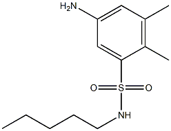 5-amino-2,3-dimethyl-N-pentylbenzene-1-sulfonamide Structure