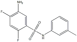 5-amino-2,4-difluoro-N-(3-methylphenyl)benzene-1-sulfonamide