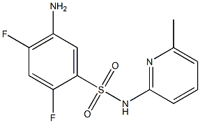  5-amino-2,4-difluoro-N-(6-methylpyridin-2-yl)benzene-1-sulfonamide