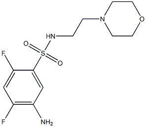  5-amino-2,4-difluoro-N-[2-(morpholin-4-yl)ethyl]benzene-1-sulfonamide