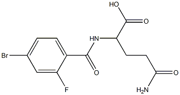 5-amino-2-[(4-bromo-2-fluorobenzoyl)amino]-5-oxopentanoic acid