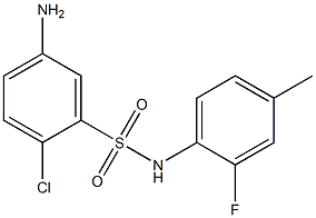 5-amino-2-chloro-N-(2-fluoro-4-methylphenyl)benzene-1-sulfonamide Structure