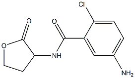 5-amino-2-chloro-N-(2-oxooxolan-3-yl)benzamide,,结构式