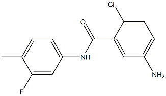 5-amino-2-chloro-N-(3-fluoro-4-methylphenyl)benzamide,,结构式