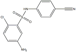 5-amino-2-chloro-N-(4-cyanophenyl)benzene-1-sulfonamide Structure