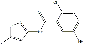 5-amino-2-chloro-N-(5-methylisoxazol-3-yl)benzamide Structure