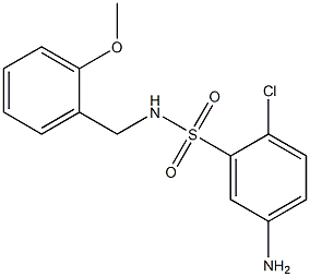  5-amino-2-chloro-N-[(2-methoxyphenyl)methyl]benzene-1-sulfonamide