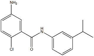 5-amino-2-chloro-N-[3-(propan-2-yl)phenyl]benzamide,,结构式