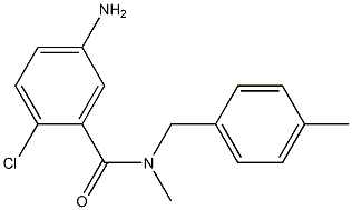 5-amino-2-chloro-N-methyl-N-[(4-methylphenyl)methyl]benzamide Structure