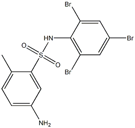 5-amino-2-methyl-N-(2,4,6-tribromophenyl)benzene-1-sulfonamide 化学構造式