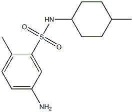 5-amino-2-methyl-N-(4-methylcyclohexyl)benzene-1-sulfonamide Struktur