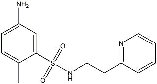 5-amino-2-methyl-N-[2-(pyridin-2-yl)ethyl]benzene-1-sulfonamide,,结构式