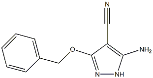 5-amino-3-(benzyloxy)-1H-pyrazole-4-carbonitrile Structure