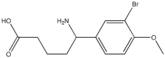 5-amino-5-(3-bromo-4-methoxyphenyl)pentanoic acid