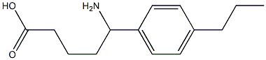 5-amino-5-(4-propylphenyl)pentanoic acid Structure