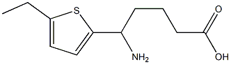 5-amino-5-(5-ethylthiophen-2-yl)pentanoic acid,,结构式