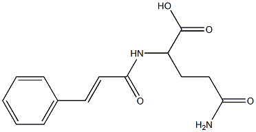 5-amino-5-oxo-2-{[(2E)-3-phenylprop-2-enoyl]amino}pentanoic acid 结构式